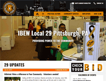 Tablet Screenshot of ibew29.org